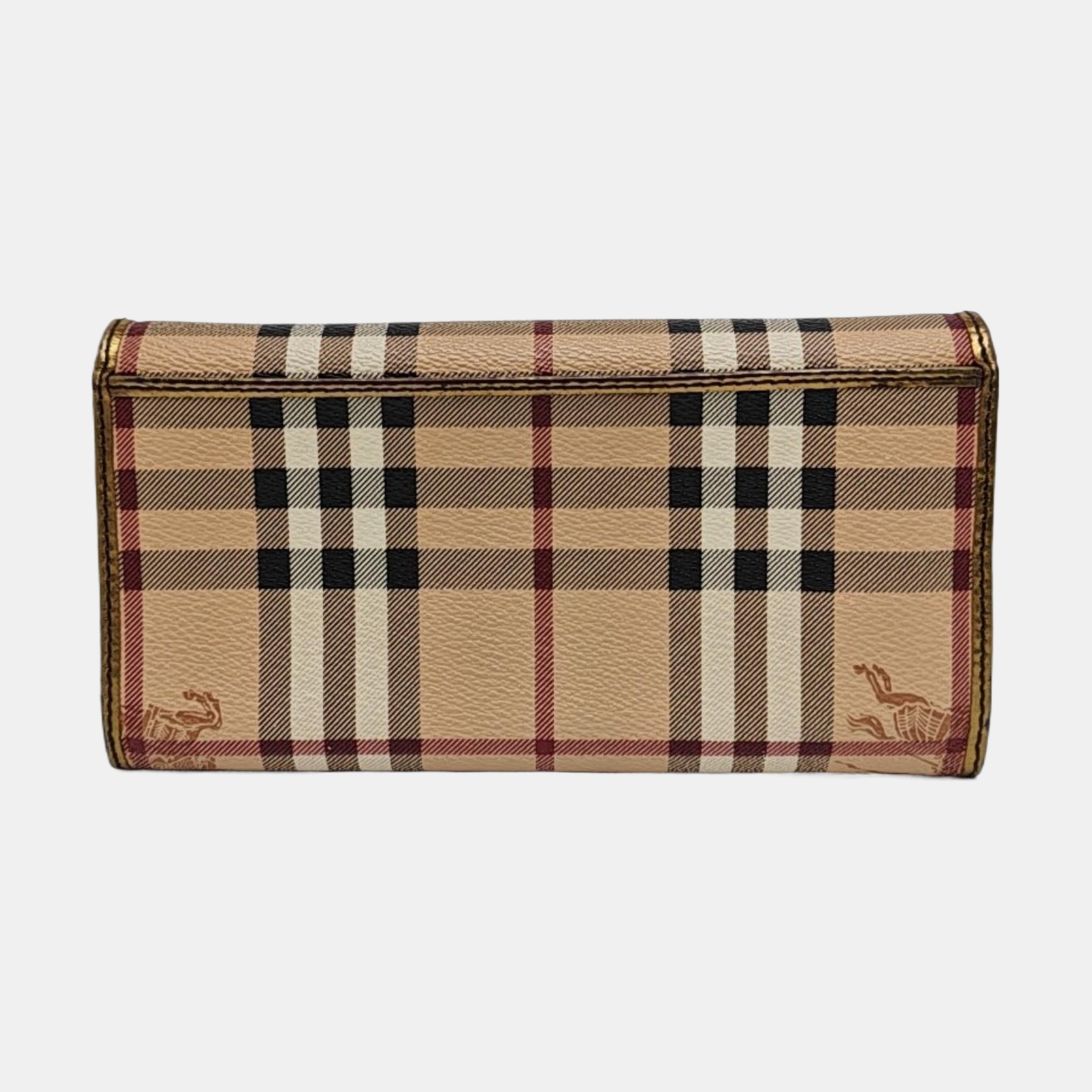 Coated Canvas Wallet Beige
