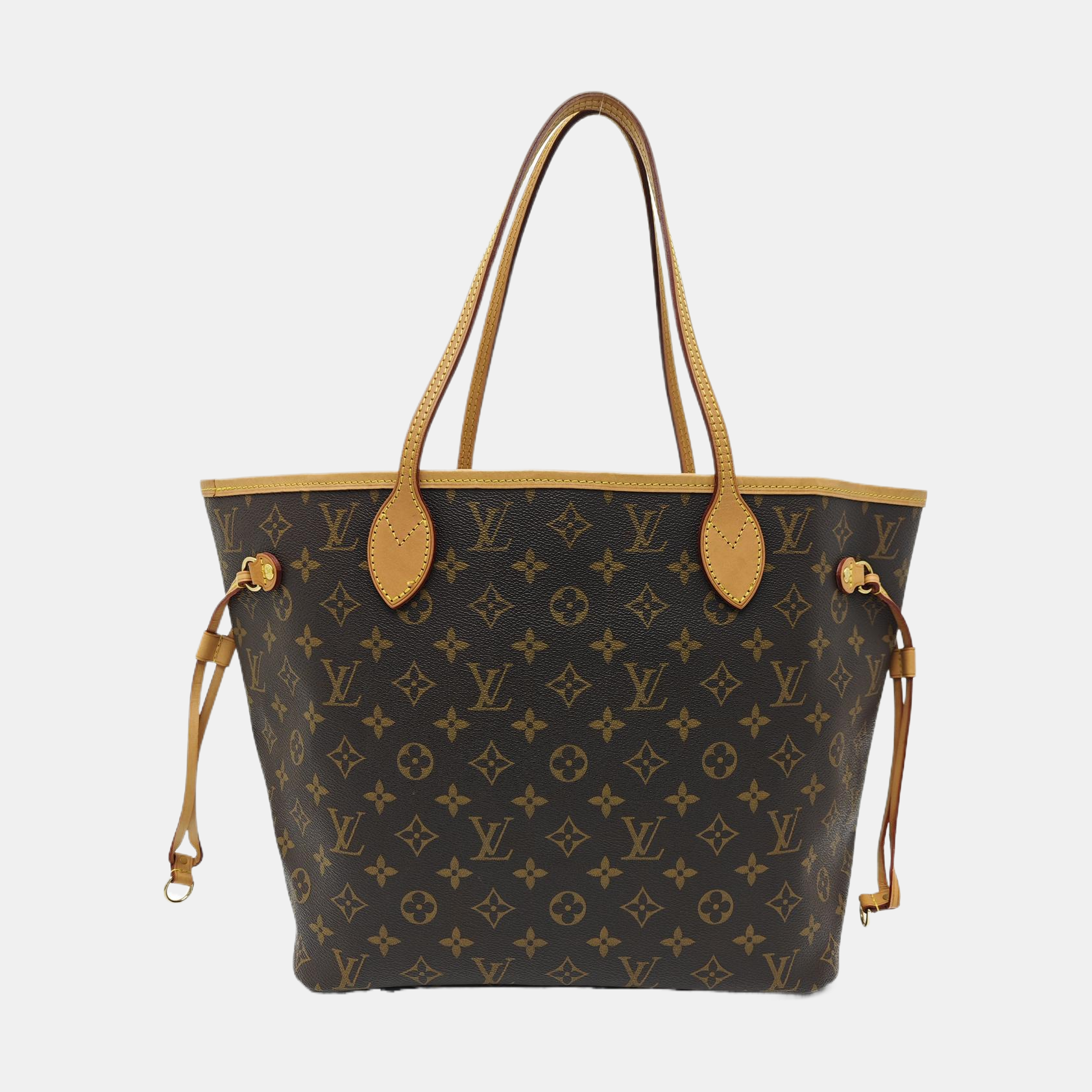 NEVERFULL MM Monogram Coated Canvas Brown
