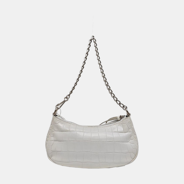 Le Cagole Mini Calfskin White
