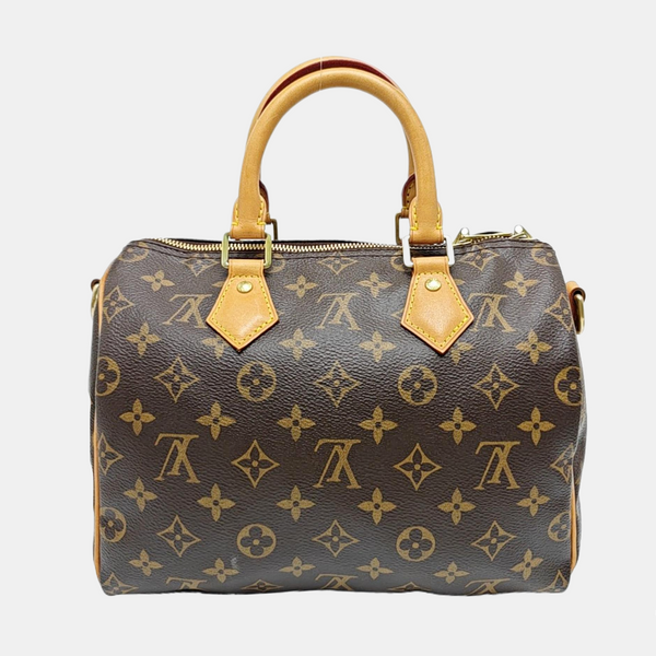 SPEEDY 25 Monogram Coated Canvas Brown