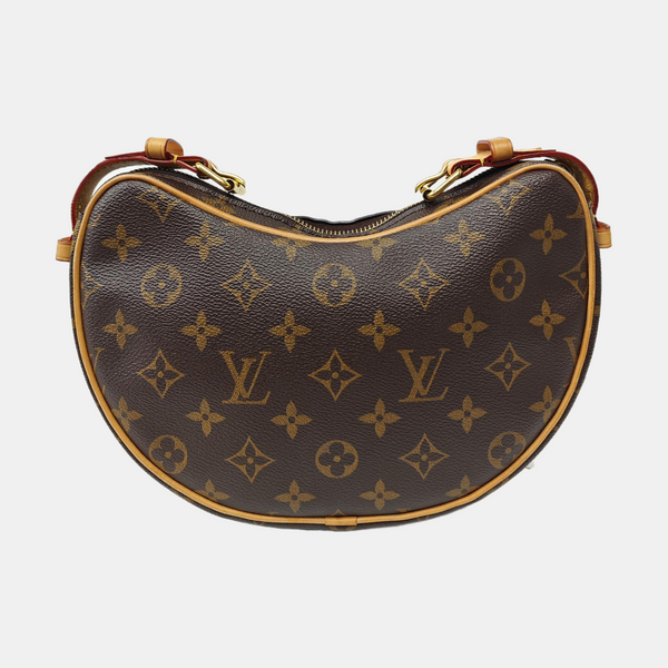 CROISSANT Monogram Coated Canvas Brown