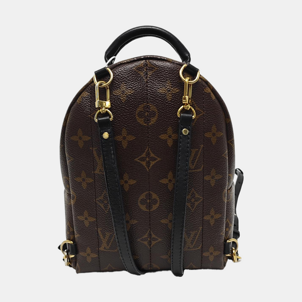 PALM SPRINGS Mini Monogram Coated Canvas Brown