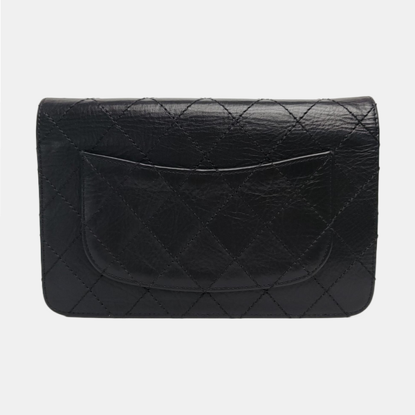 Authenticated pre-owned  2.55 WOC Quilted Calfskin Black - Crossbody Bag at Looply