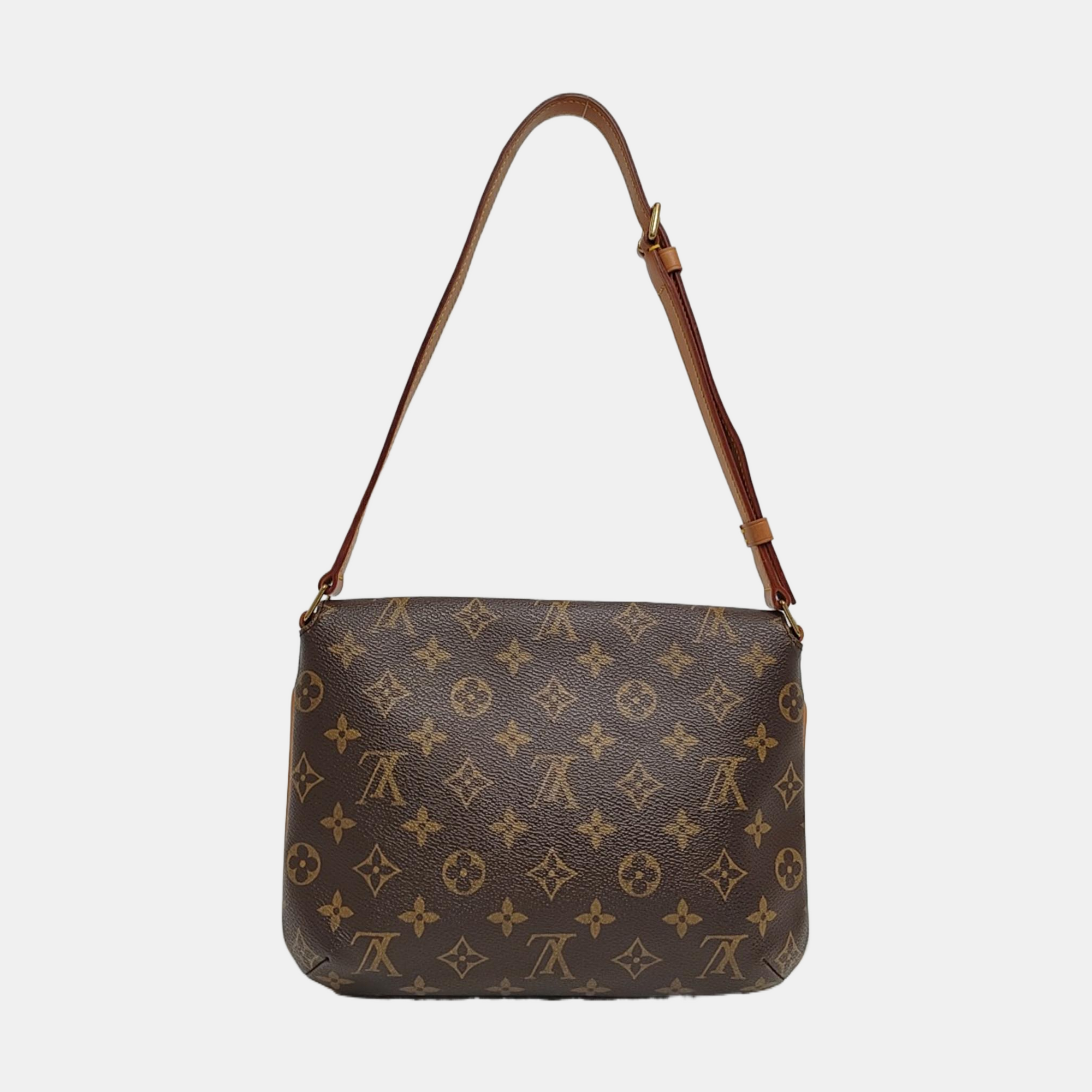 MUSETTE TANGO Monogram Coated Canvas Brown