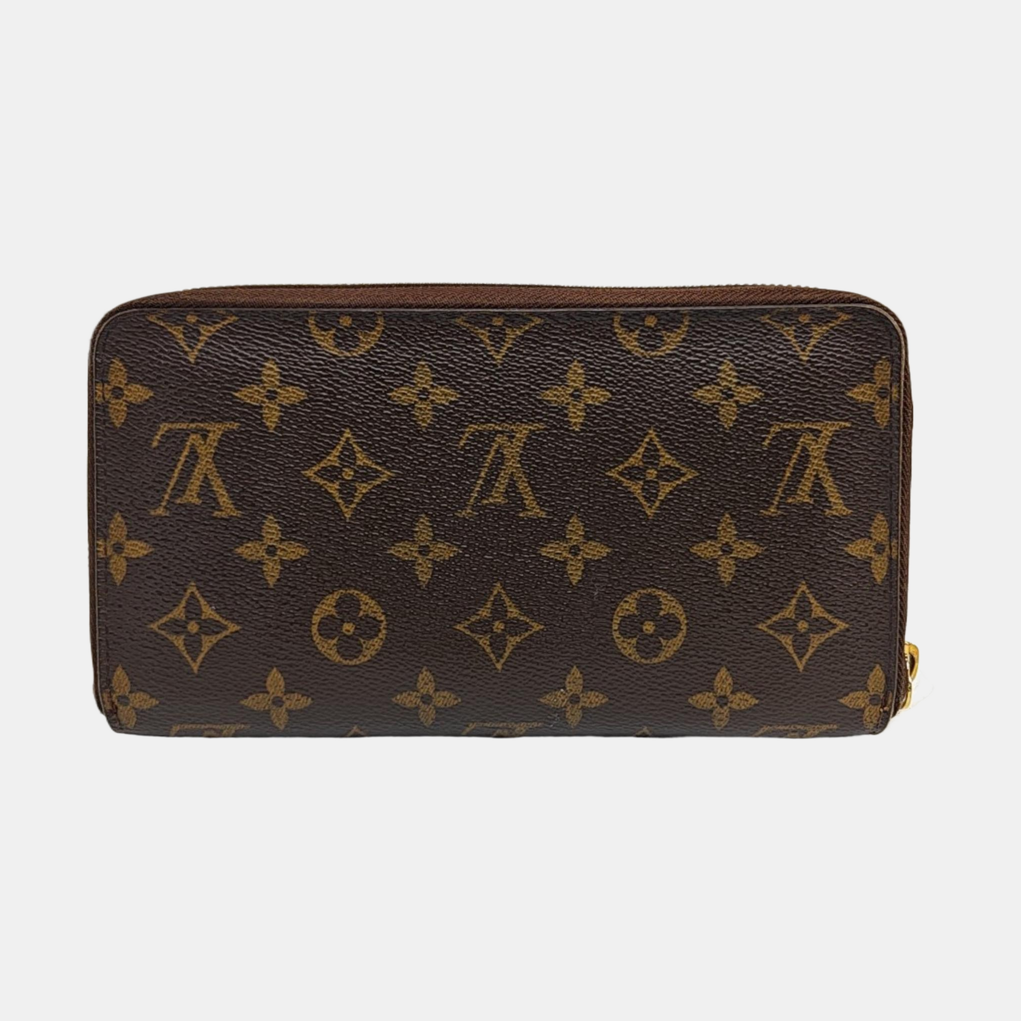 ZIPPY Monogram Coated Canvas Brown Wallet