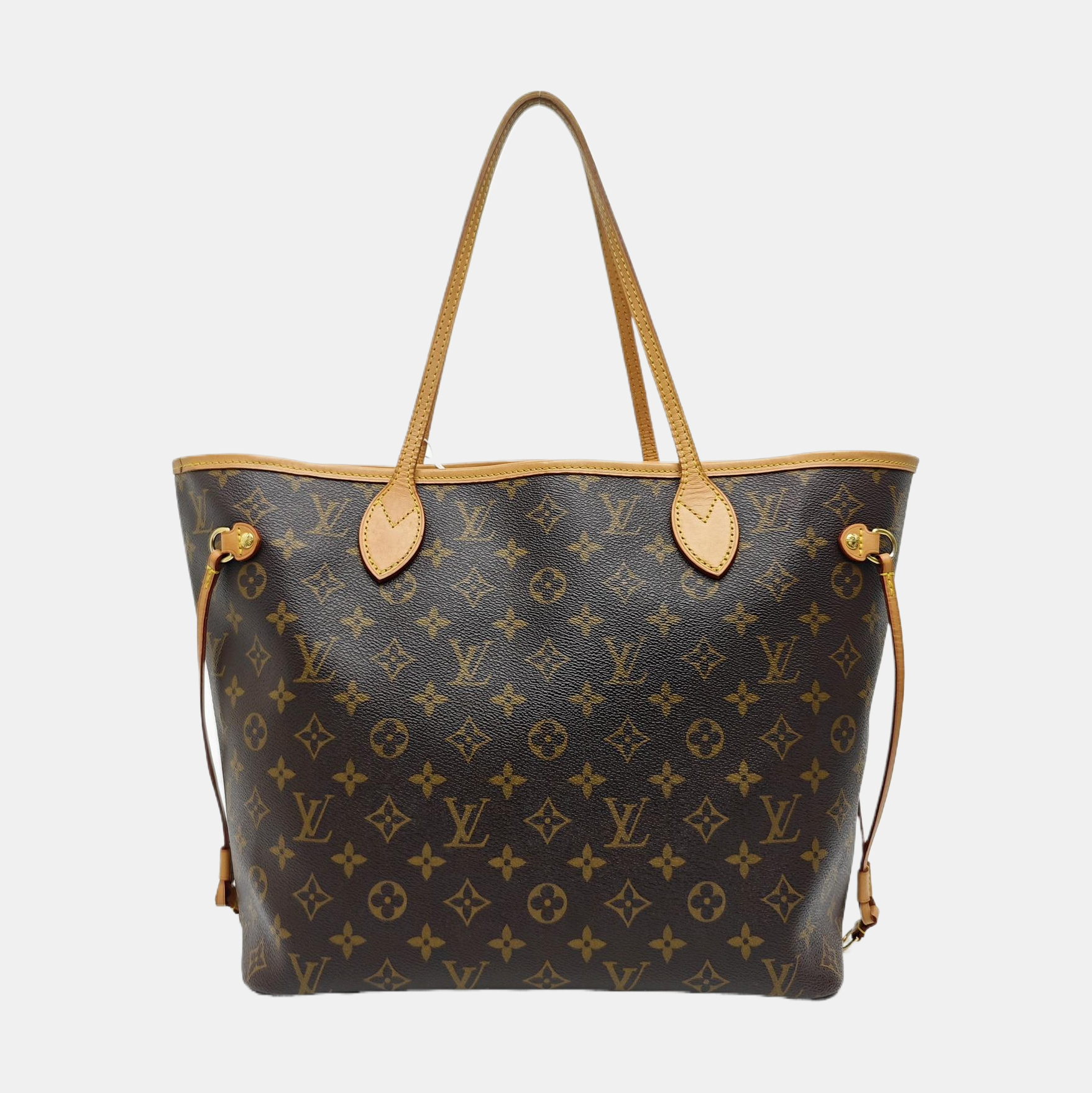 NEVERFULL MM Monogram Coated Canvas Brown