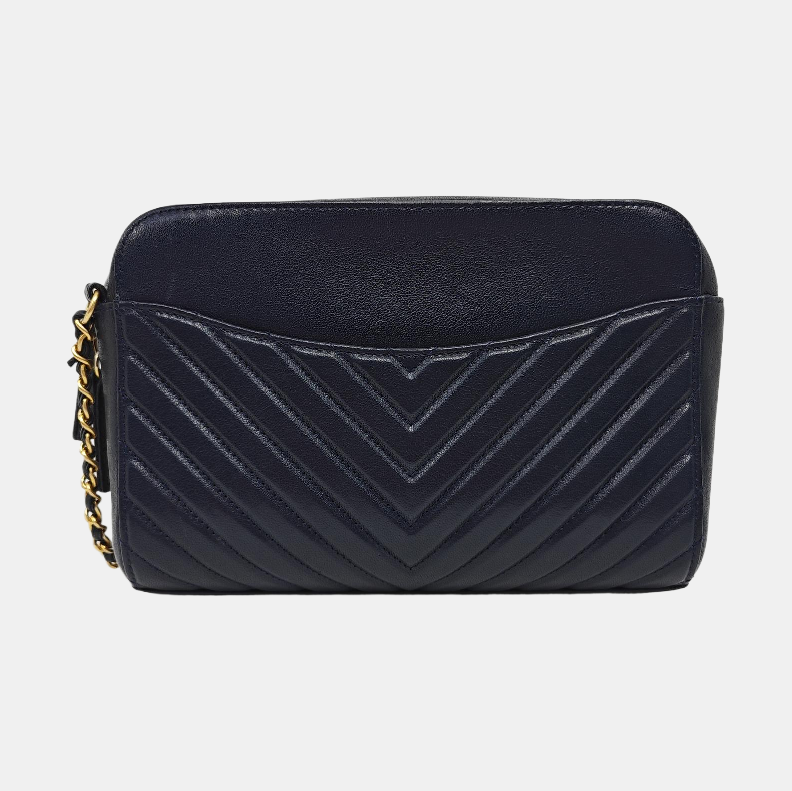 Chevron Lambskin Blue