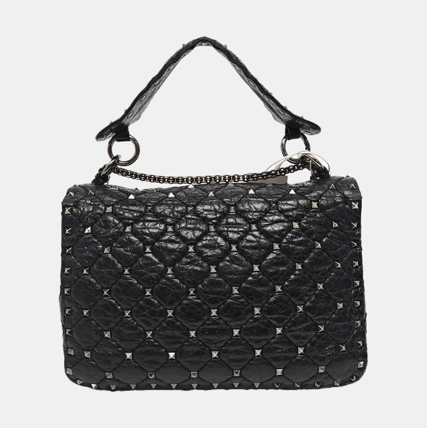 Spike Up Quilted Calfskin Black