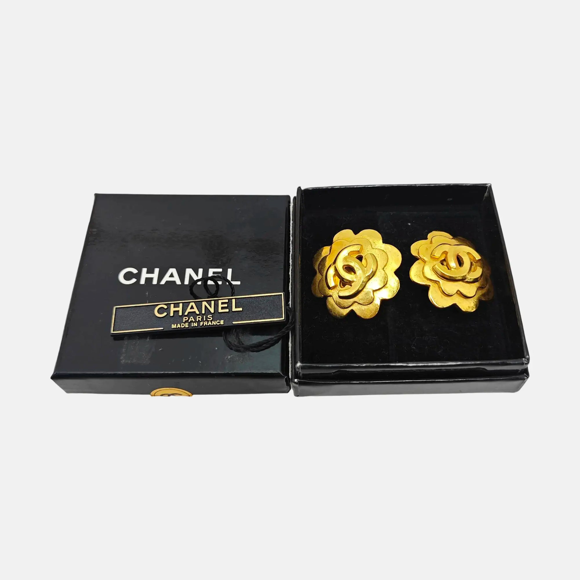 Metal Gold Clip On Earrings