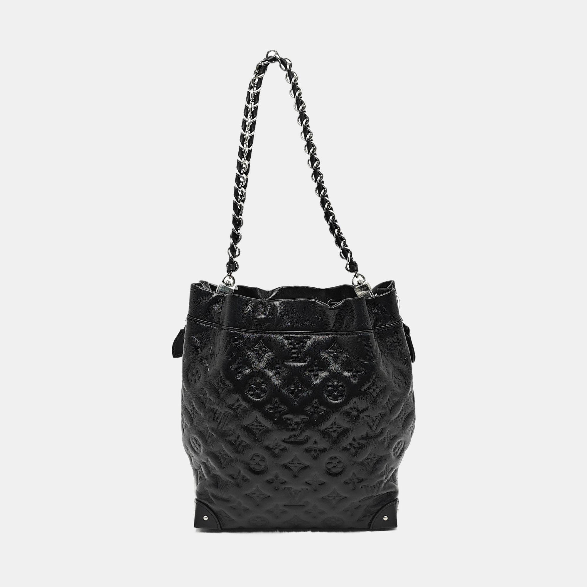 NOÉ TRUNK PM Monogram Lambskin Black