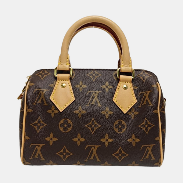 SPEEDY 20 Monogram Coated Canvas Brown