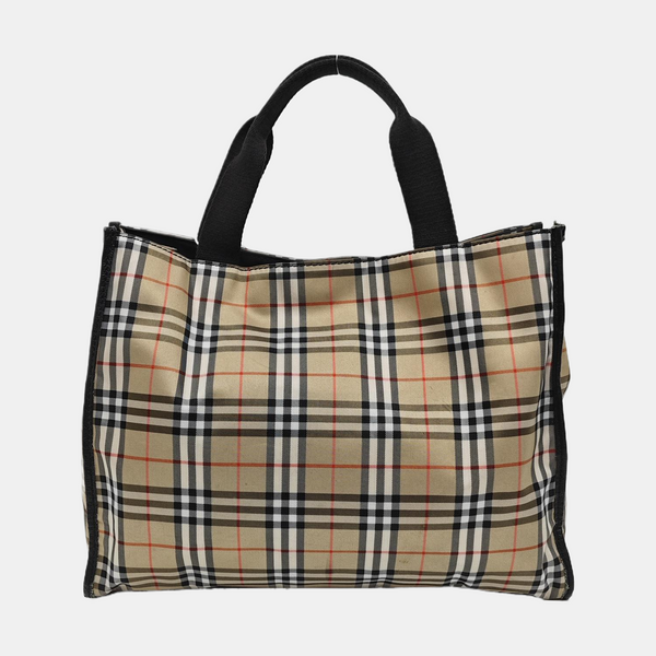 Canvas Top Handle Bag Beige