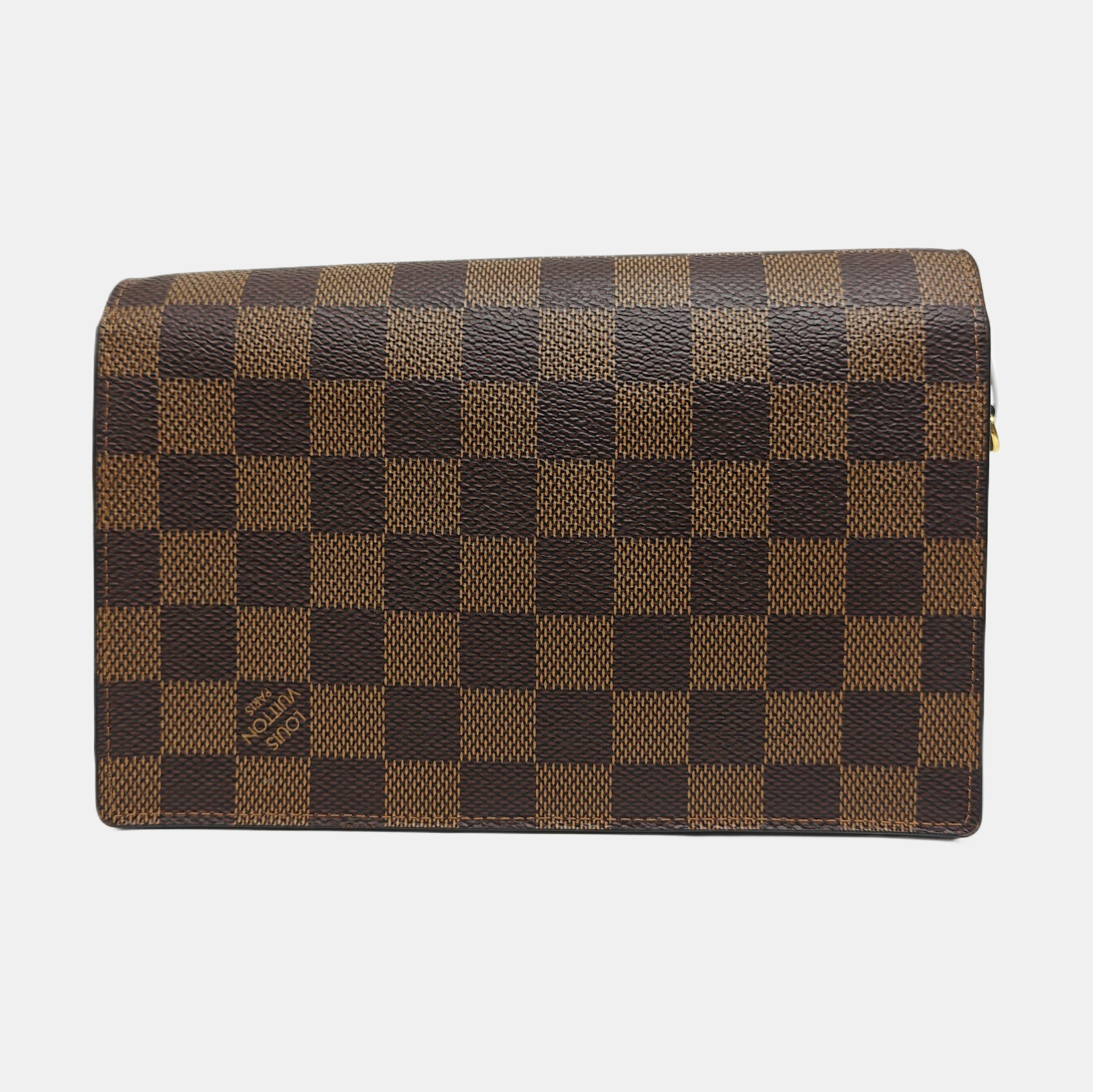 VAVIN Damier Ebene Coated Canvas Brown