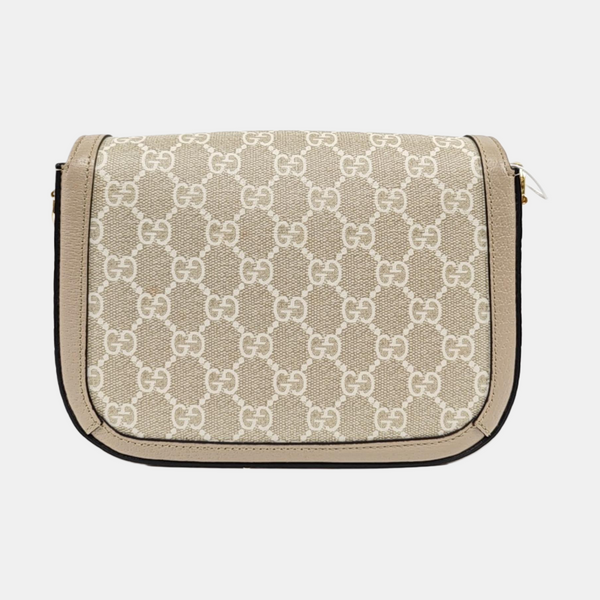 Horsebit 1955 Mini Monogram Coated Canvas White