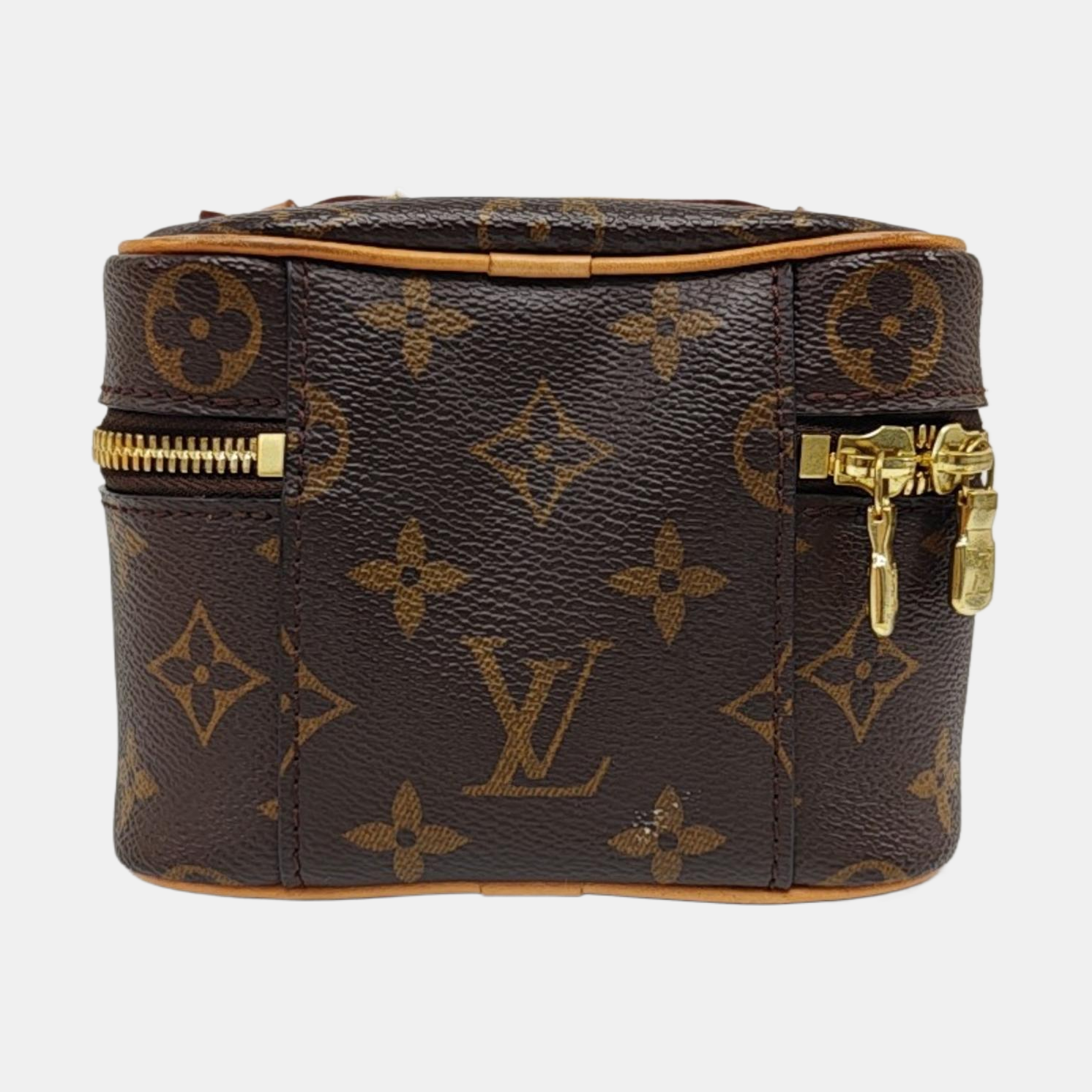 NICE Super Mini Monogram Coated Canvas Brown