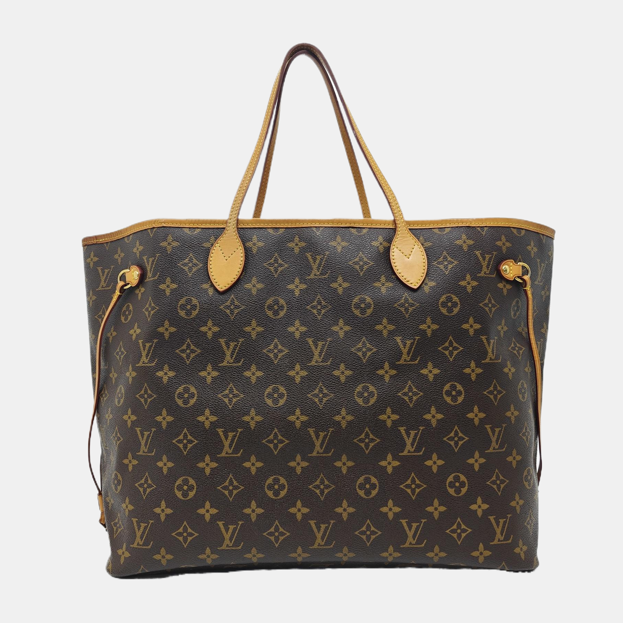 NEVERFULL GM Monogram Coated Canvas Brown