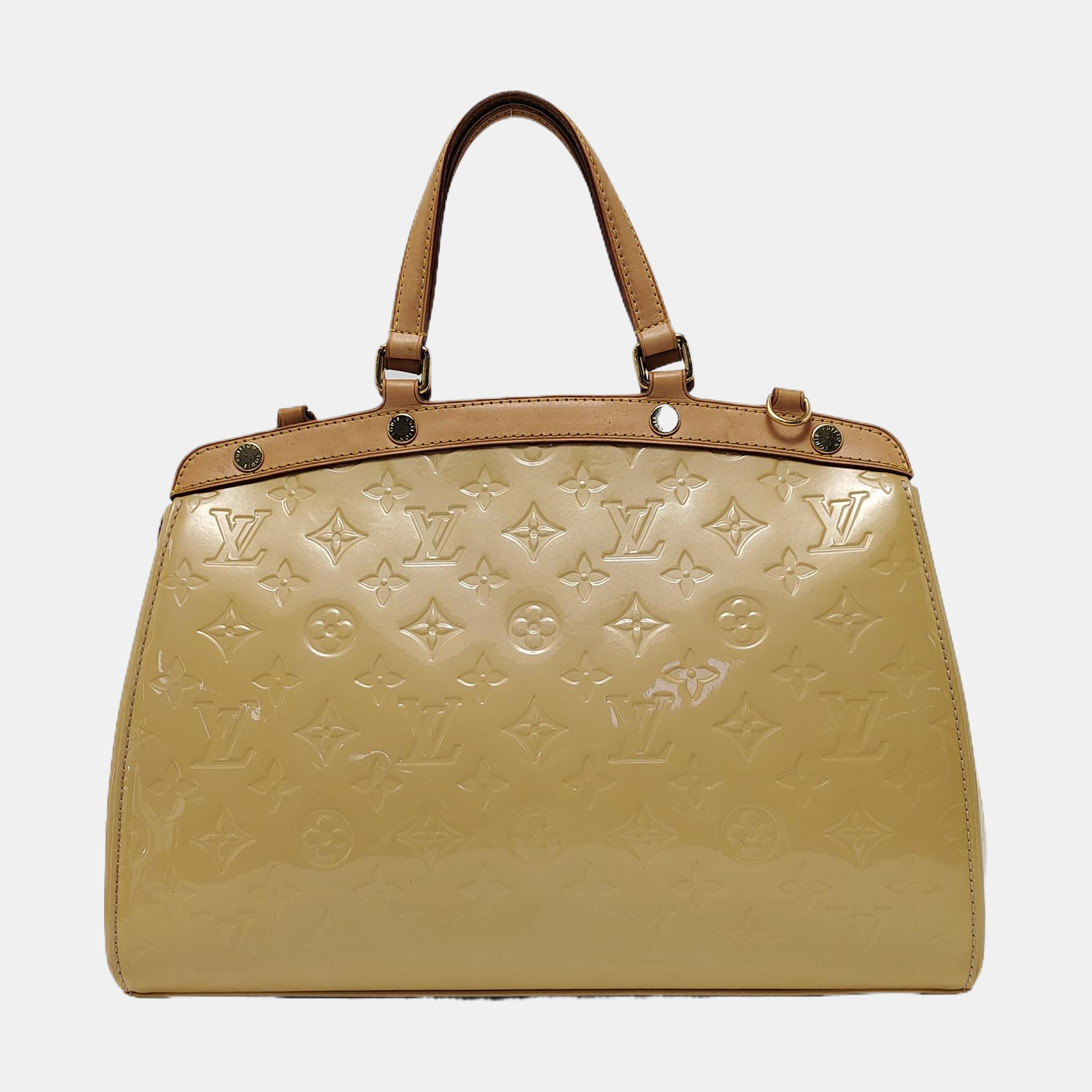 BREA MM Monogram Patent Leather Yellow