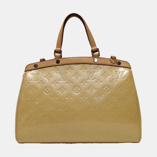 BREA MM Monogram Patent Leather Yellow
