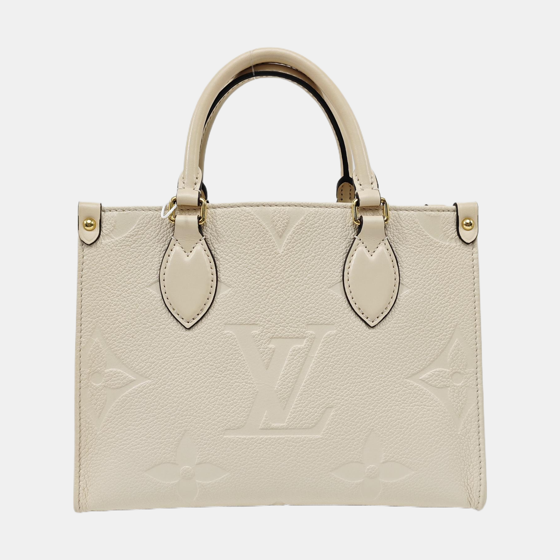 ONTHEGO PM Monogram Calfskin Beige