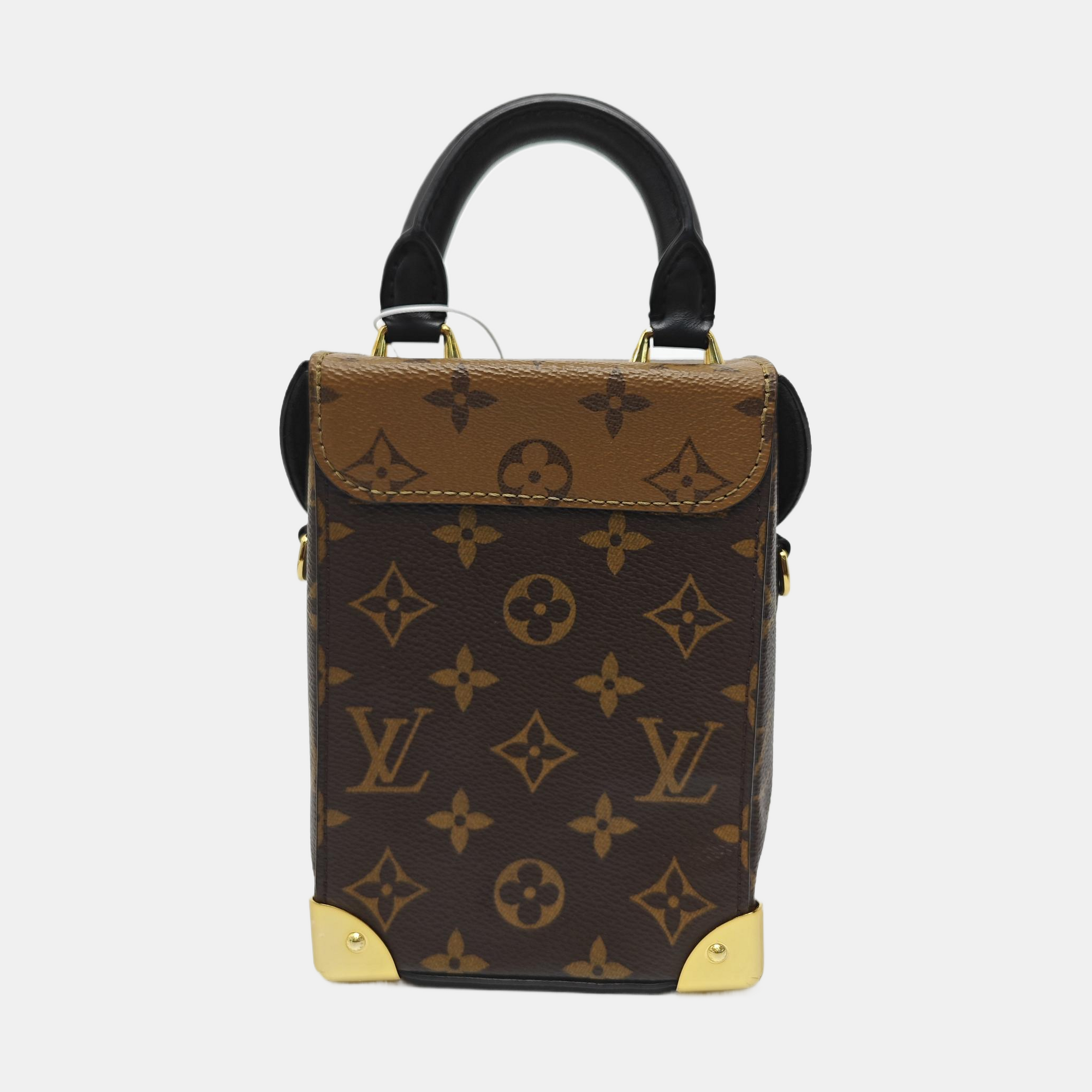 CAMERA BOX Monogram Coated Canvas Brown