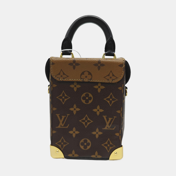 CAMERA BOX Monogram Coated Canvas Brown