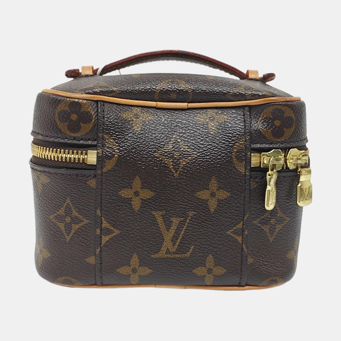 NICE Super Mini Monogram Coated Canvas Brown