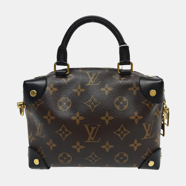PETITE MALLE Monogram Coated Canvas Brown
