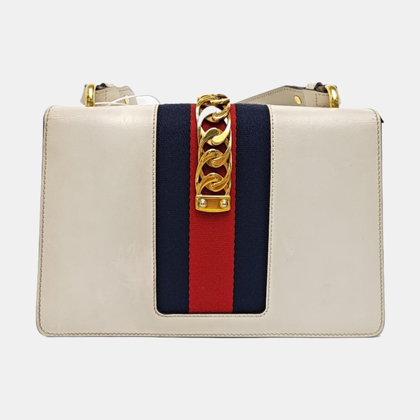 Sylvie Small Calfskin White