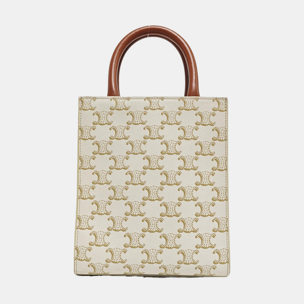 CABAS CELINE Mini Coated Canvas White