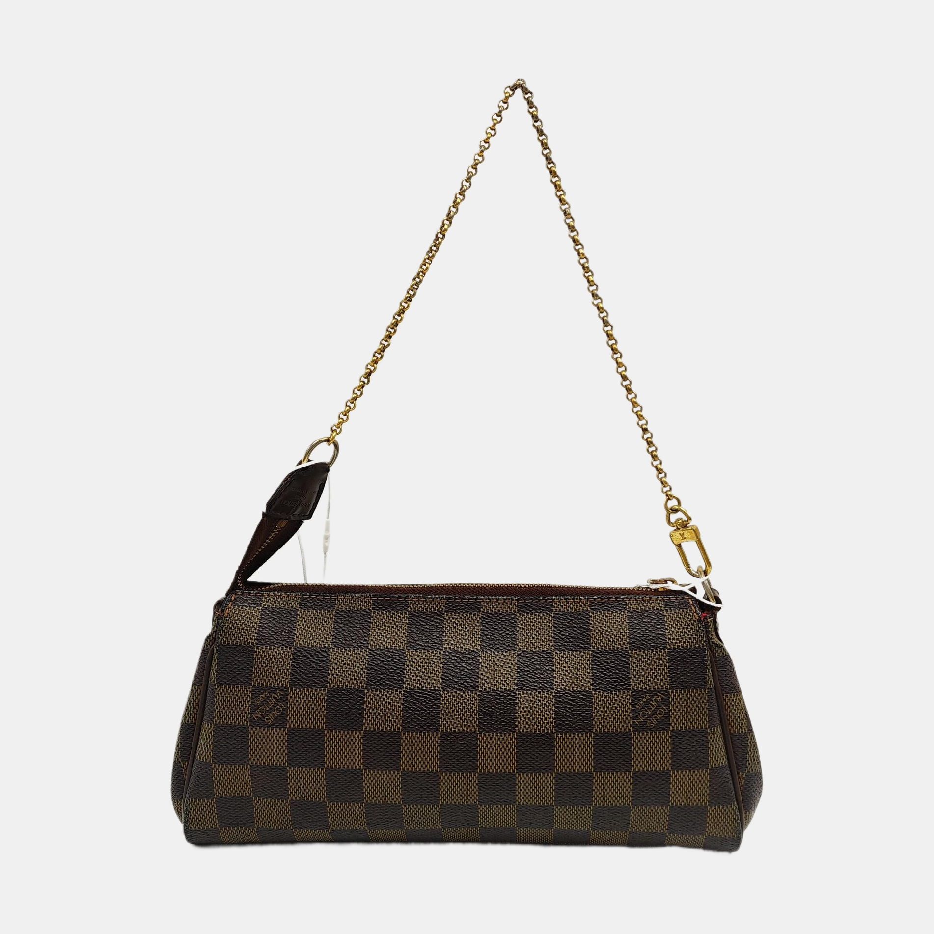 EVA Damier Ebene Coated Canvas Brown