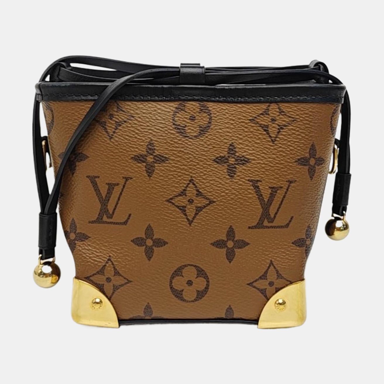 NOÉ PURSE LV CHARMS Monogram Coated Canvas Brown