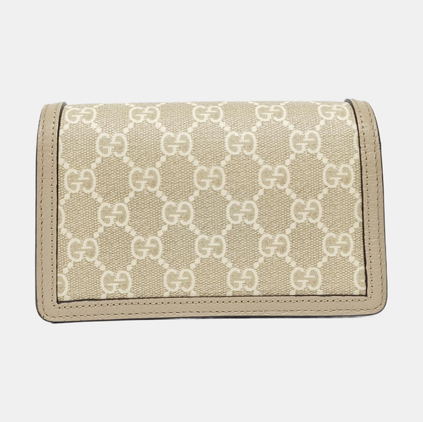 Dionysus Super Mini Monogram Coated Canvas Beige