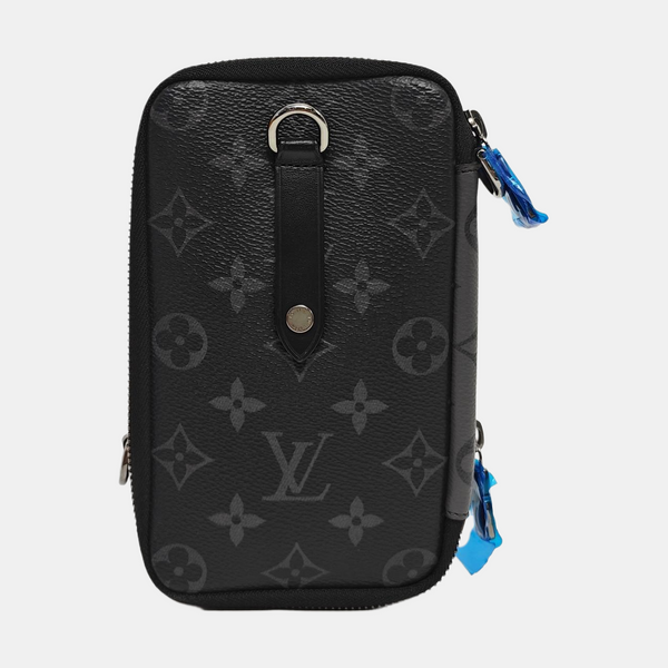 DOUBLE Monogram Coated Canvas Gray