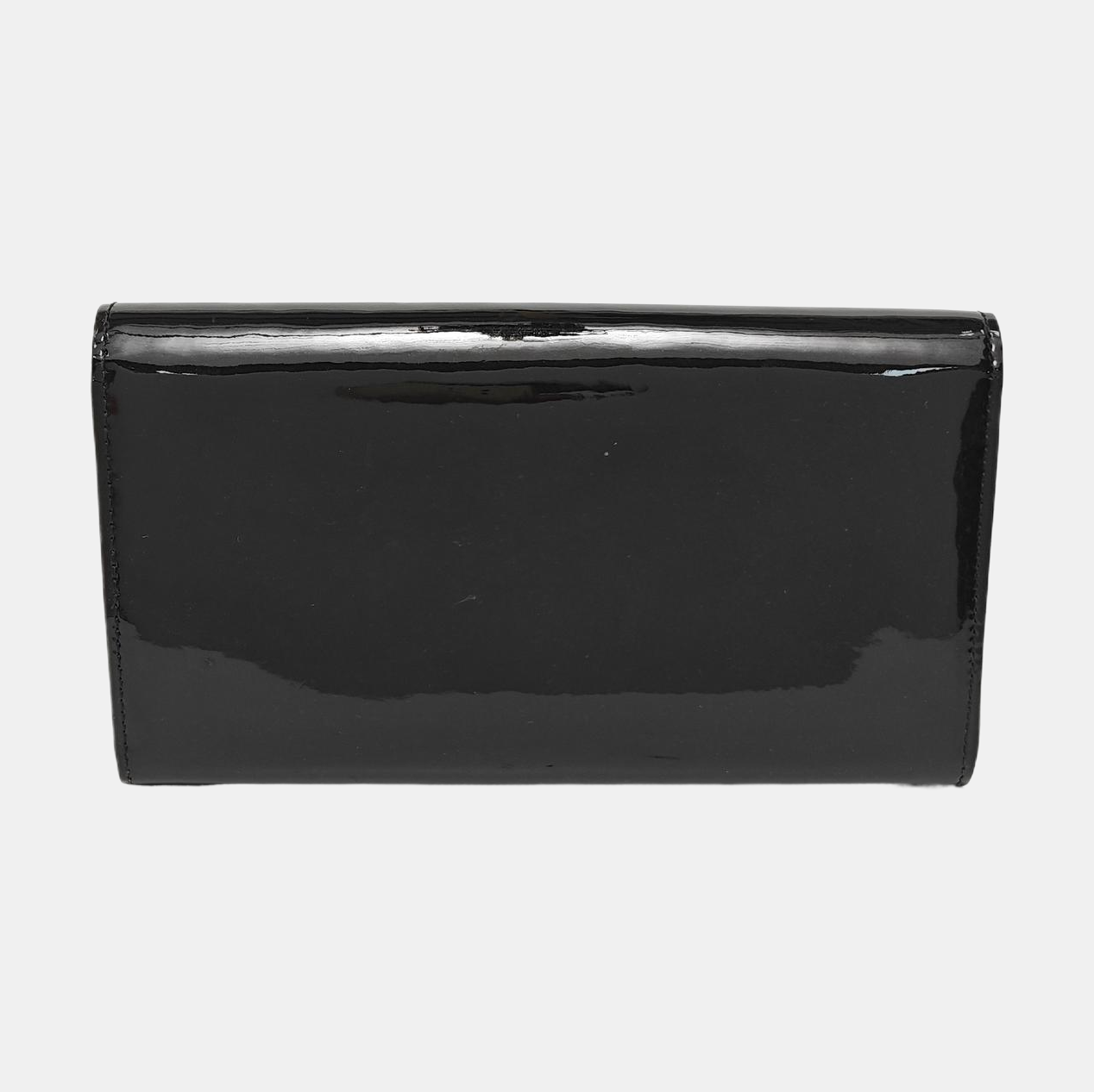LOUISE Patent Leather Black Wallet