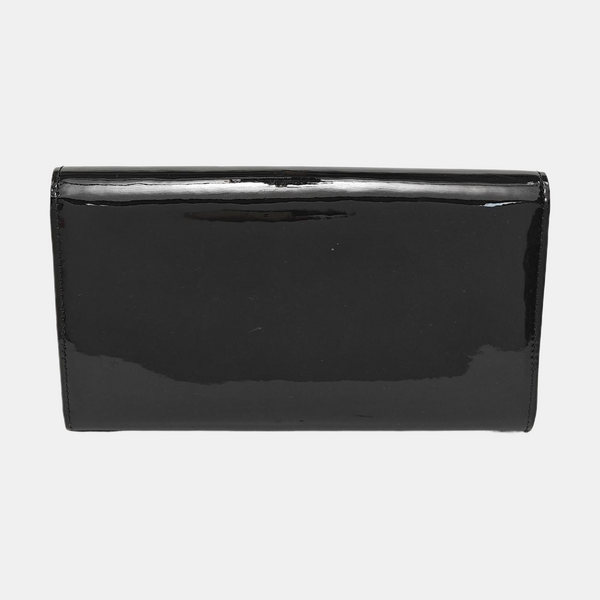 LOUISE Patent Leather Black Wallet
