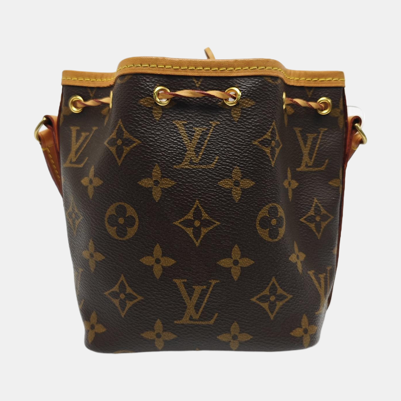NÉONOÉ Nano Monogram Coated Canvas Brown