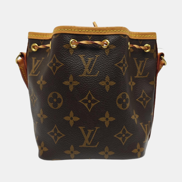 NÉONOÉ Nano Monogram Coated Canvas Brown