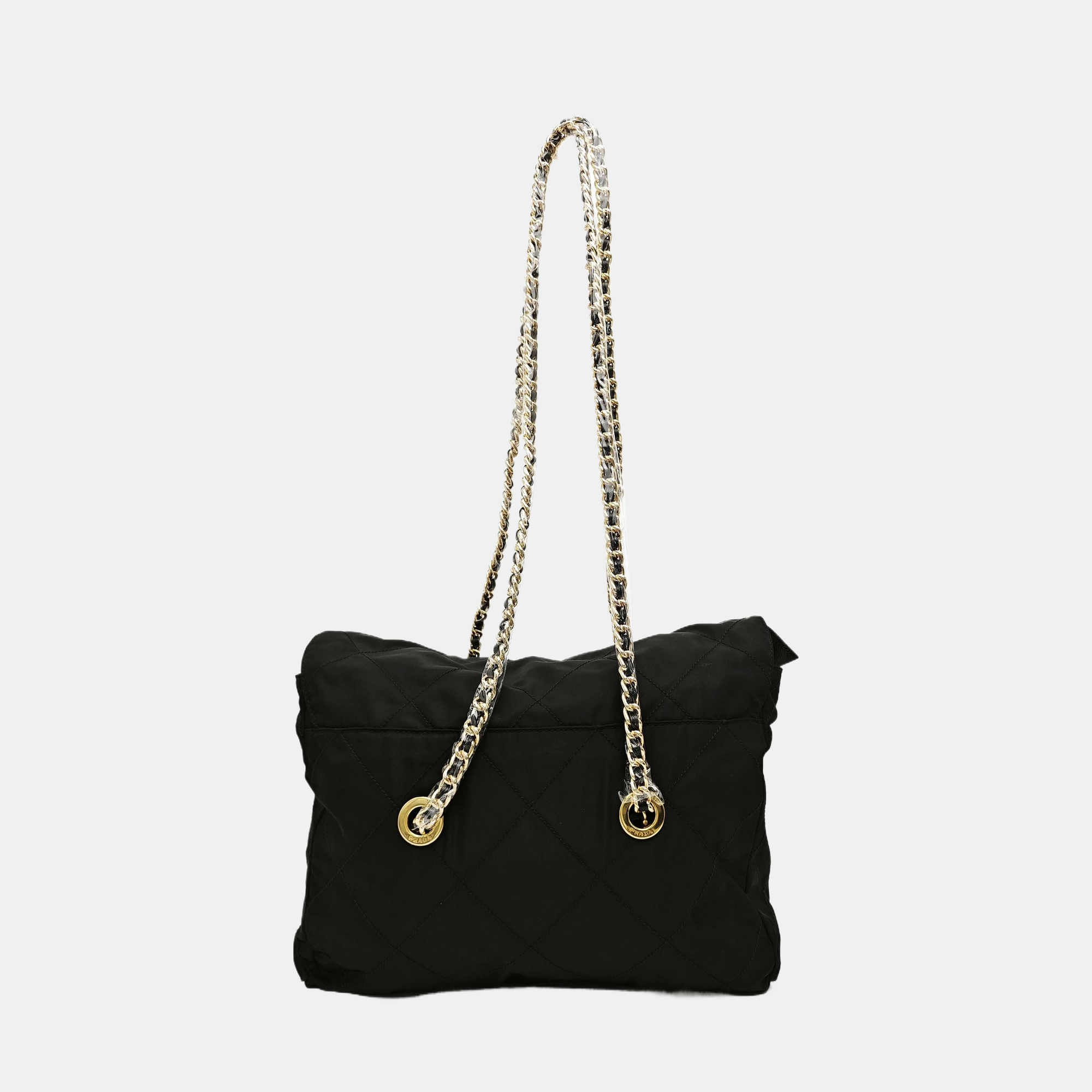 Nylon Quilted Nylon Black
