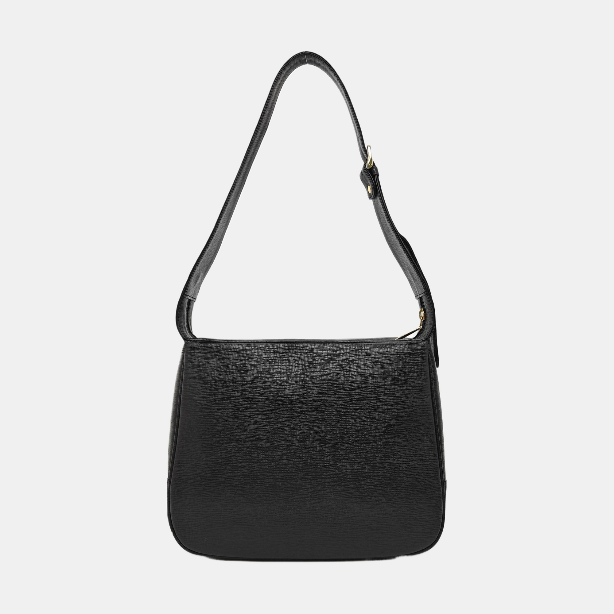 Calfskin Shoulder Bag Black