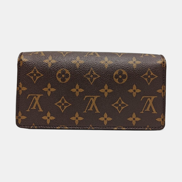 Lily Monogram Coated Canvas Brown