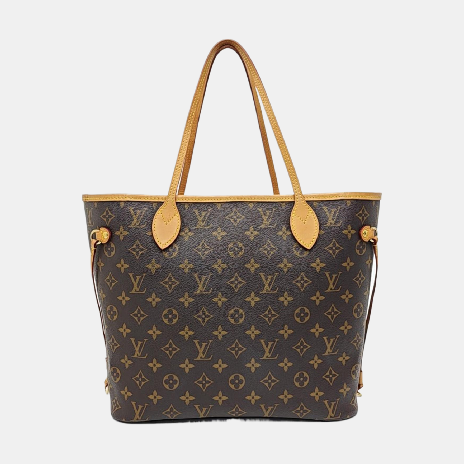 NEVERFULL MM Monogram Coated Canvas Brown