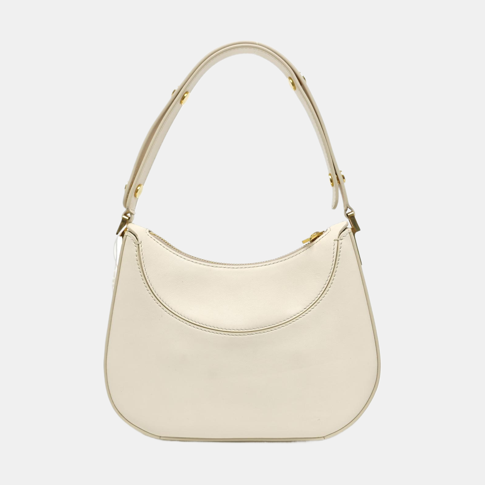 Leather Shoulder Bag White