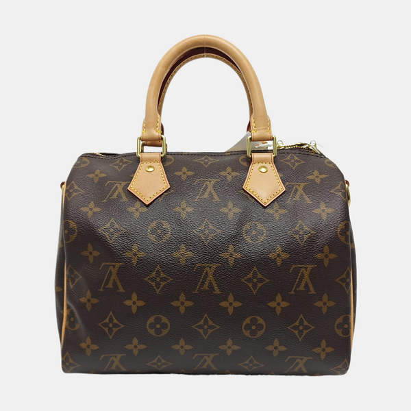 SPEEDY 25 Monogram Coated Canvas Brown