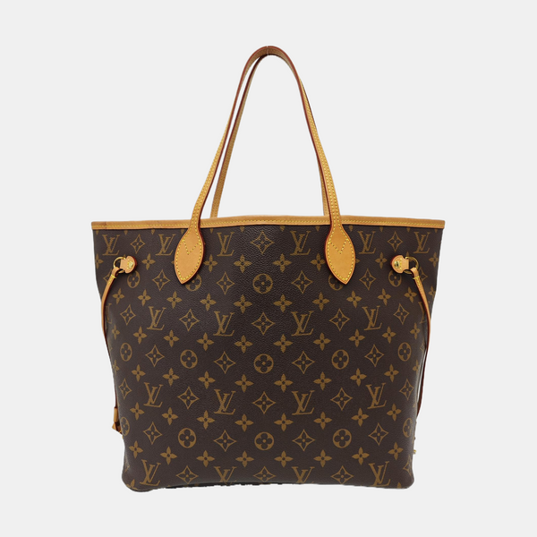 NEVERFULL MM Monogram Coated Canvas Brown