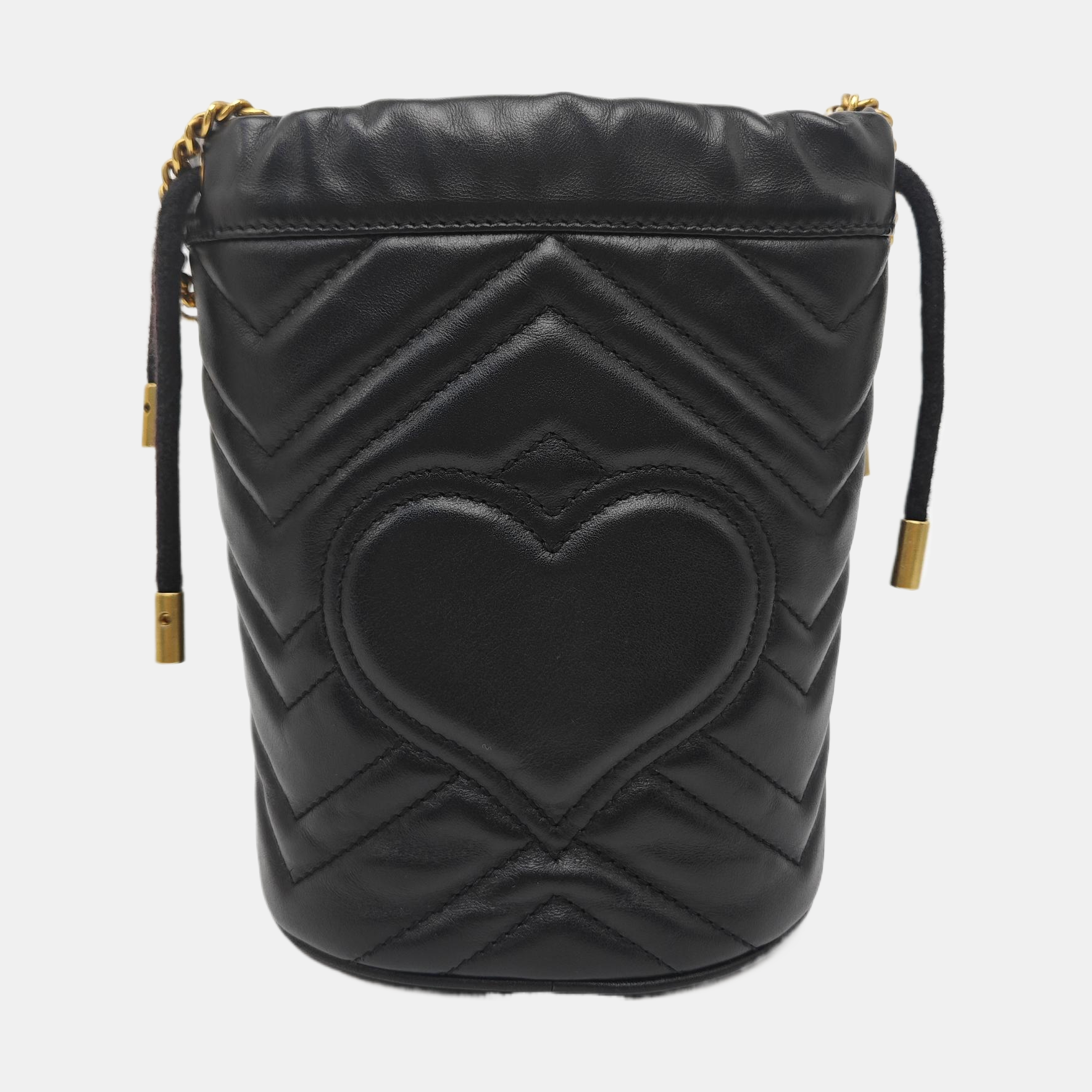 GG Marmont Mini Quilted Calfskin Black