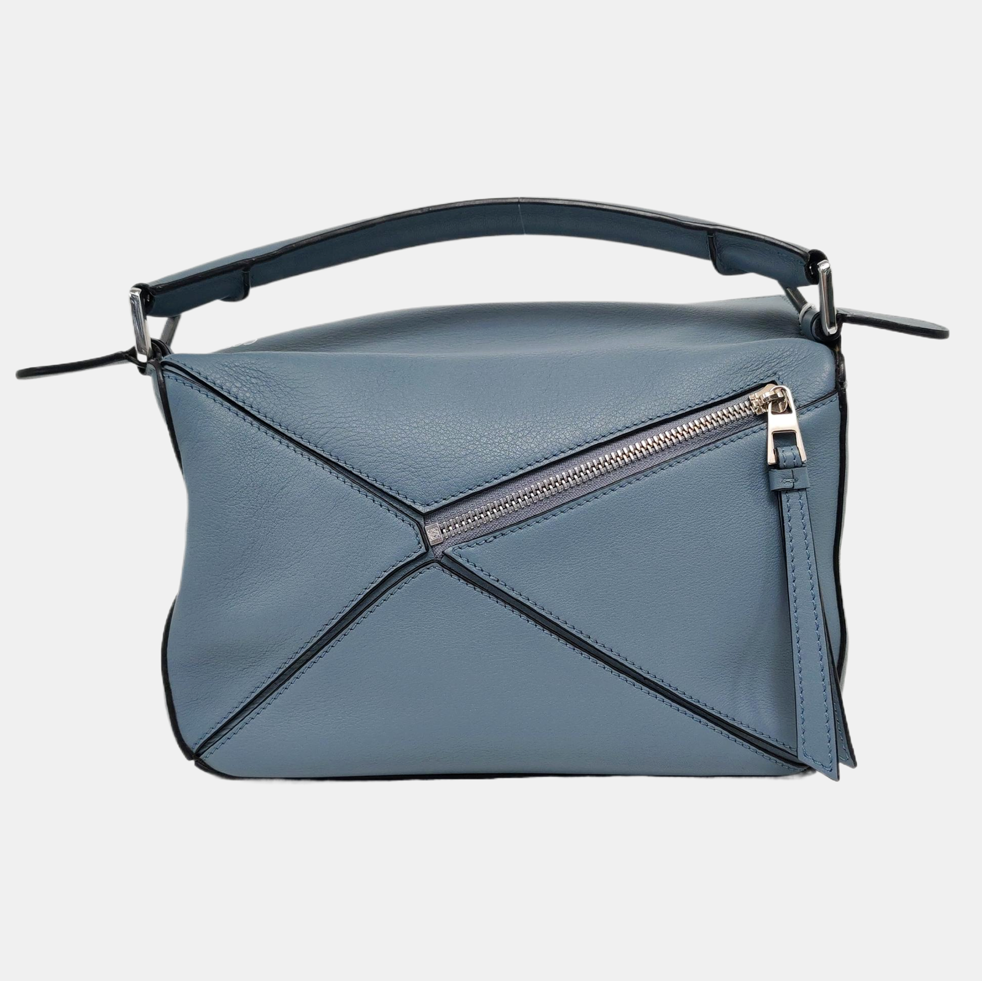 Authenticated pre-owned  Puzzle Small Calfskin Blue - Shoulder Bag at Looply