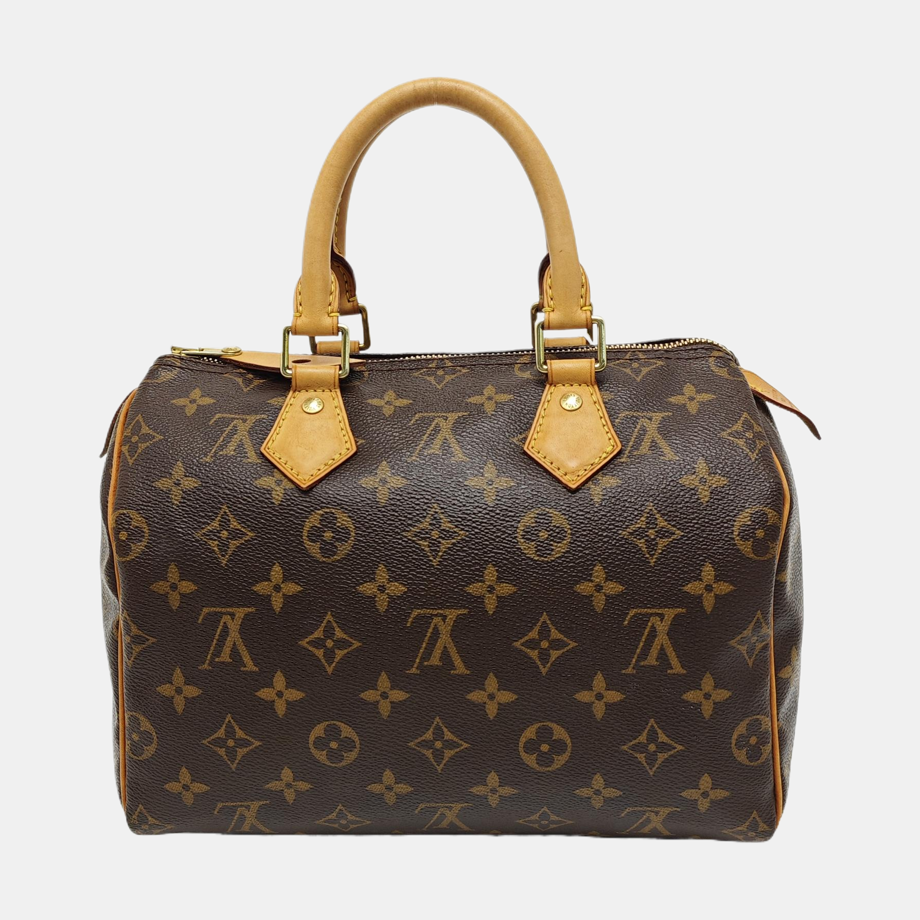 SPEEDY 25 Monogram Coated Canvas Brown