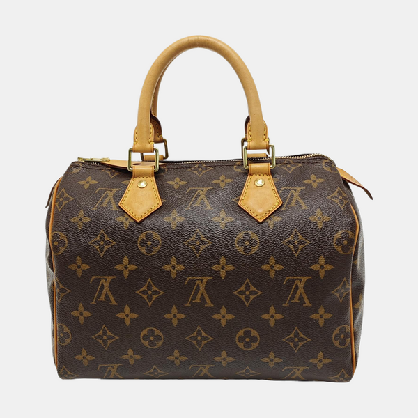 SPEEDY 25 Monogram Coated Canvas Brown