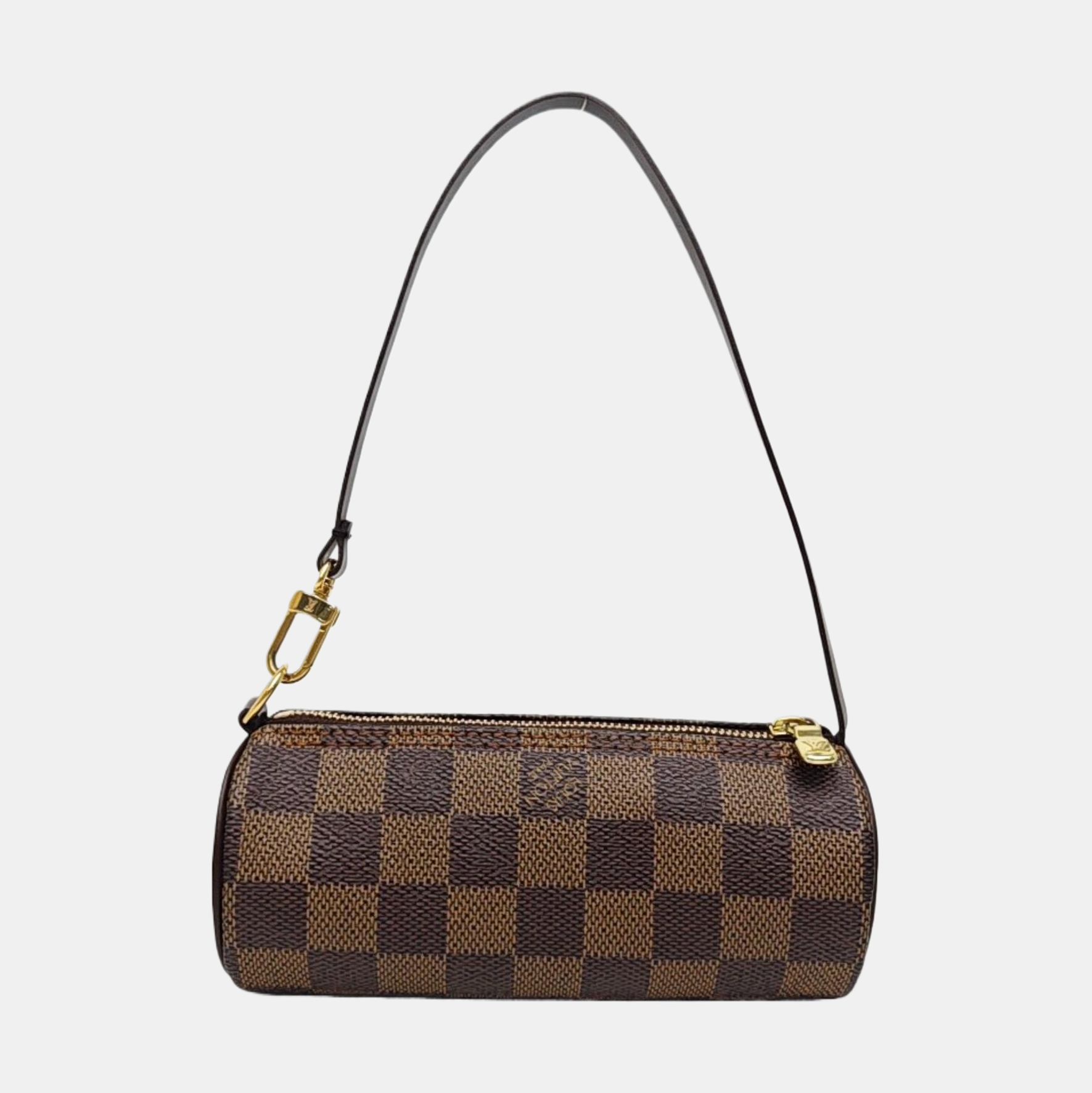 PAPILLON Mini Damier Ebene Coated Canvas Brown
