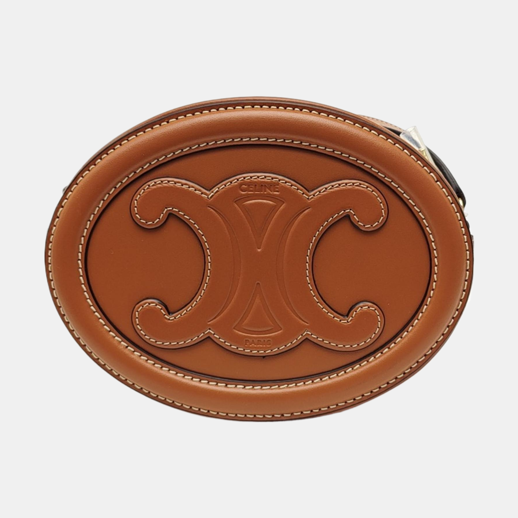 TRIOMPHE Small Calfskin Brown